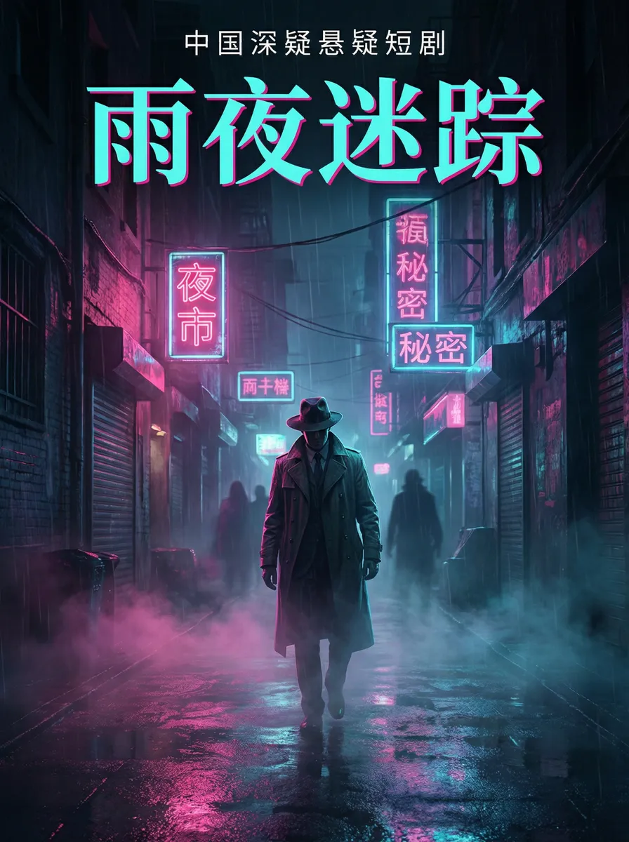 电视剧关中义事 悬疑追踪短剧 - 雨夜迷踪海报